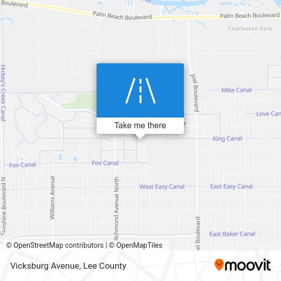 Mapa de Vicksburg Avenue