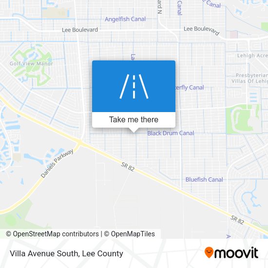 Villa Avenue South map