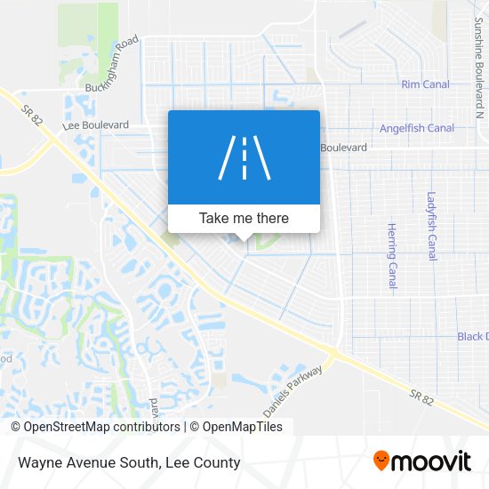 Mapa de Wayne Avenue South