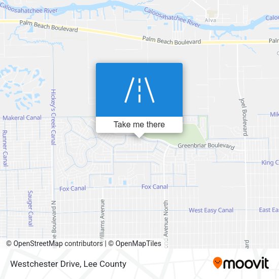 Westchester Drive map