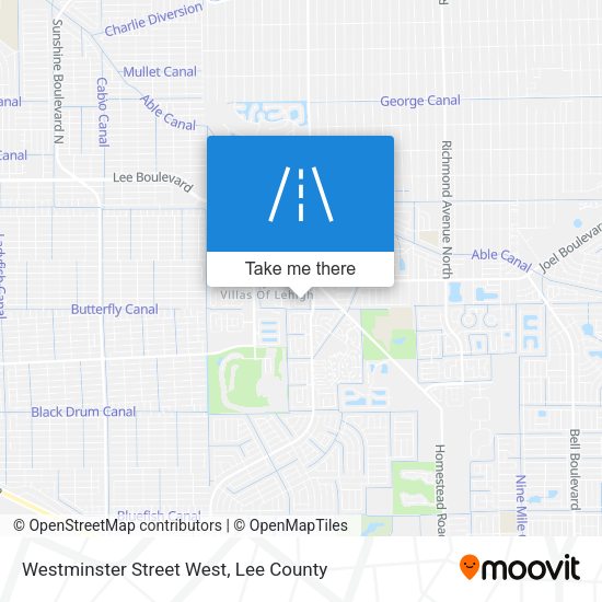 Westminster Street West map