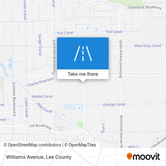 Williams Avenue map