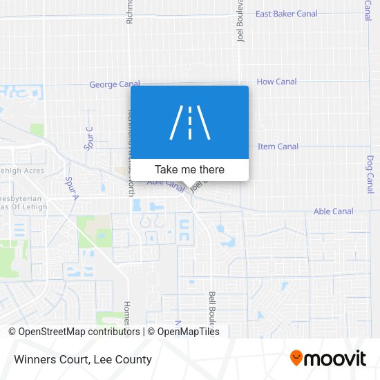 Mapa de Winners Court