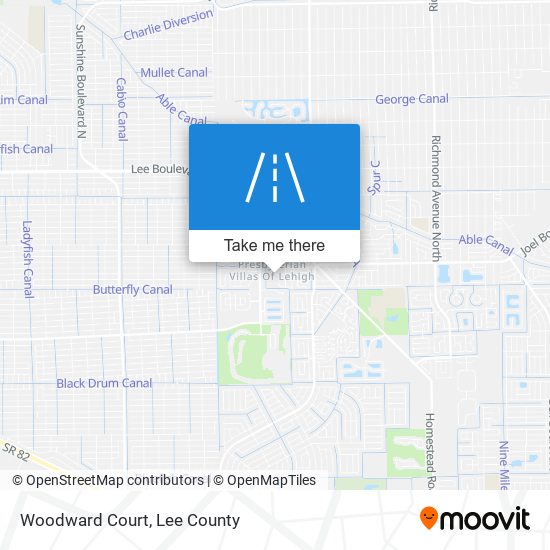 Woodward Court map