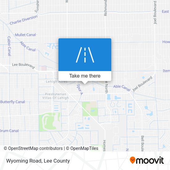 Wyoming Road map