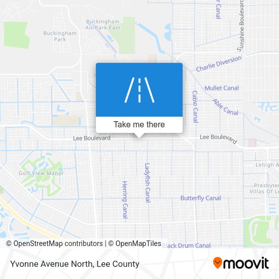 Yvonne Avenue North map