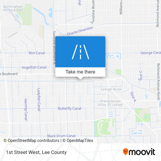 Mapa de 1st Street West