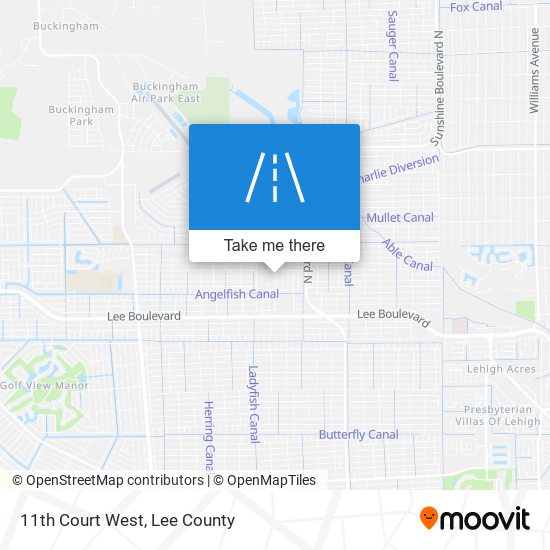 Mapa de 11th Court West