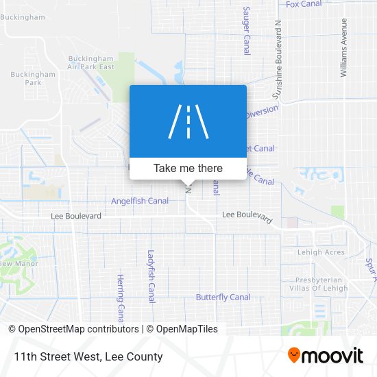 11th Street West map