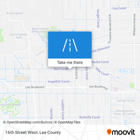 16th Street West map