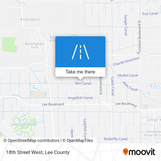 18th Street West map