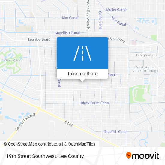 19th Street Southwest map