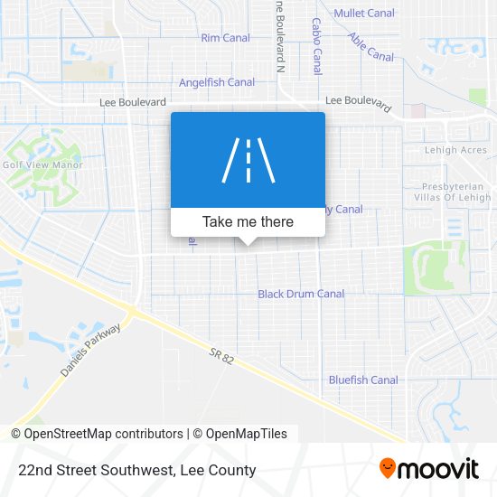Mapa de 22nd Street Southwest