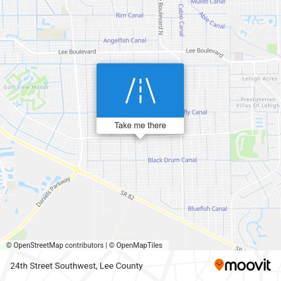 Mapa de 24th Street Southwest