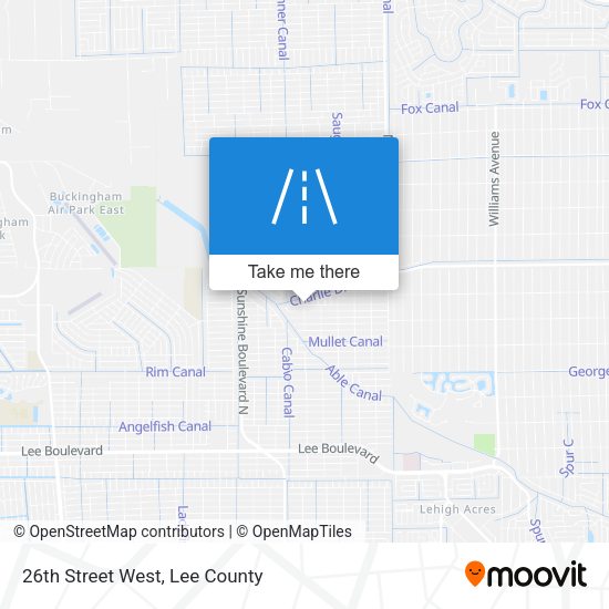 26th Street West map