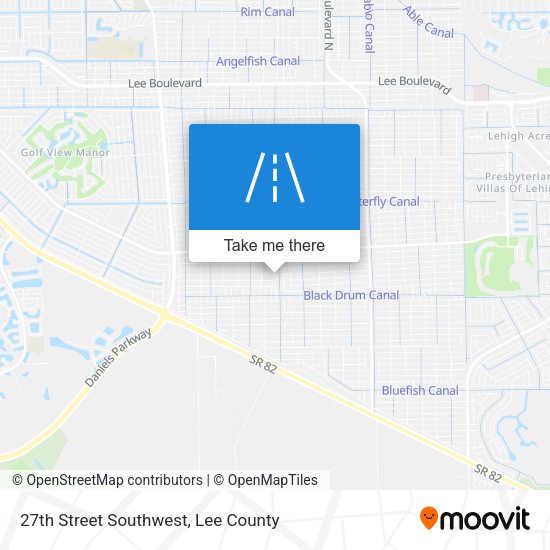 27th Street Southwest map