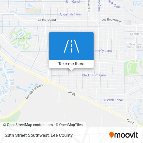 28th Street Southwest map