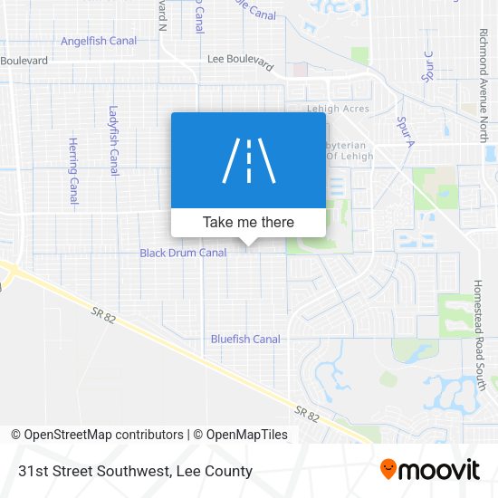 31st Street Southwest map
