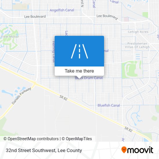 32nd Street Southwest map