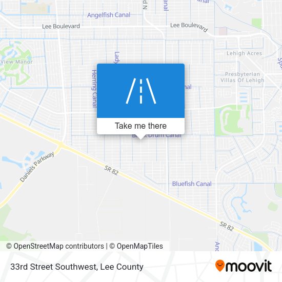 Mapa de 33rd Street Southwest