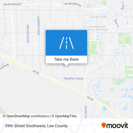 39th Street Southwest map