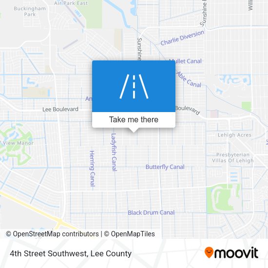 Mapa de 4th Street Southwest