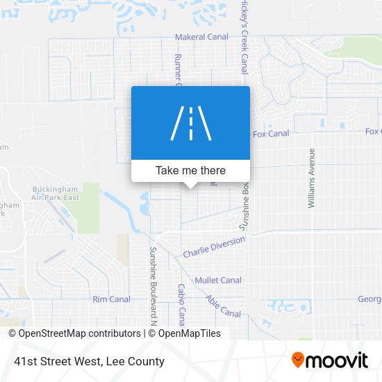 41st Street West map