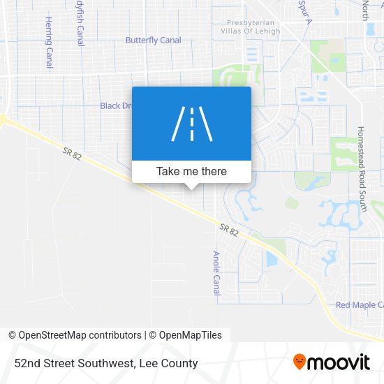 52nd Street Southwest map