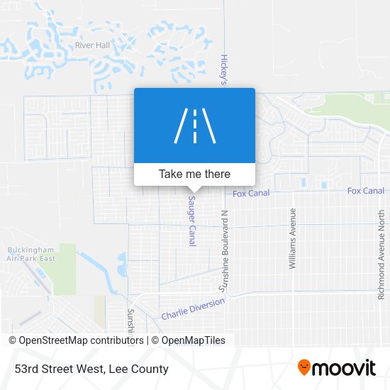 Mapa de 53rd Street West