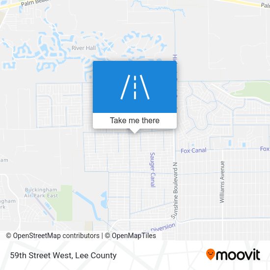 59th Street West map