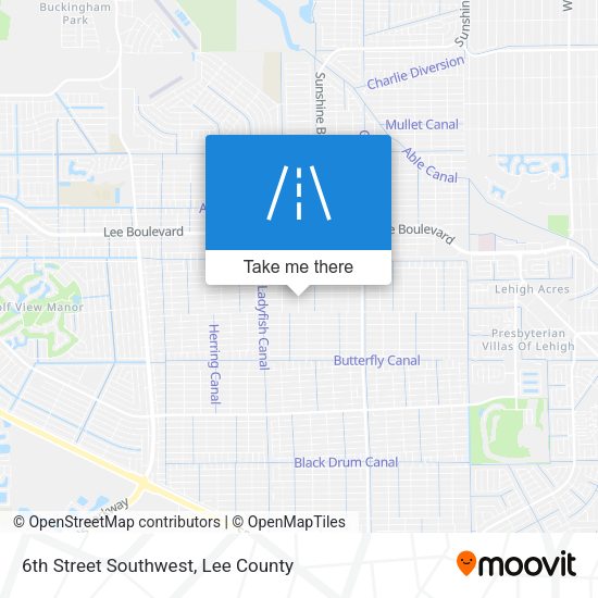 Mapa de 6th Street Southwest