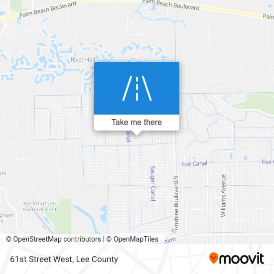 Mapa de 61st Street West