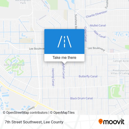 7th Street Southwest map