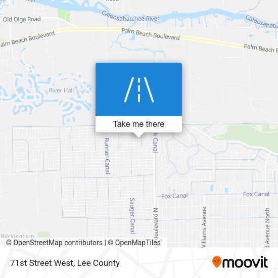71st Street West map