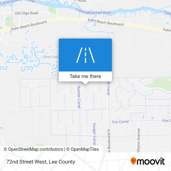 72nd Street West map