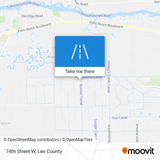 Mapa de 74th Street W