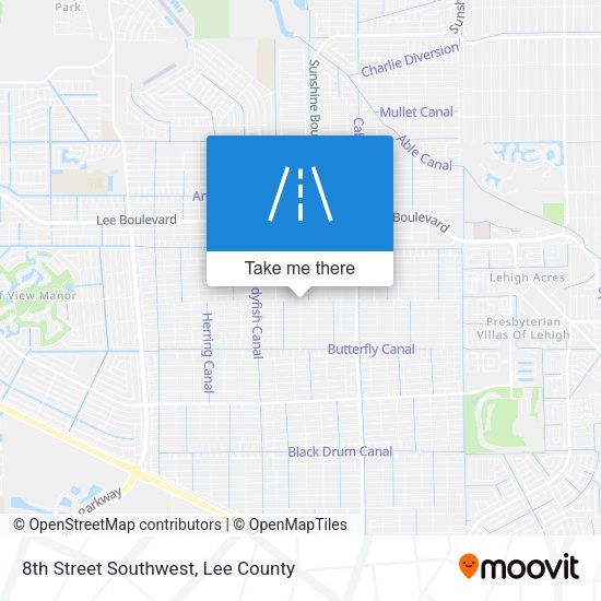 8th Street Southwest map