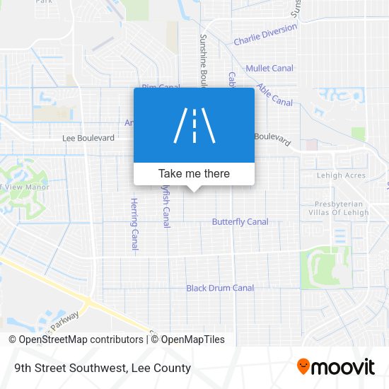 9th Street Southwest map