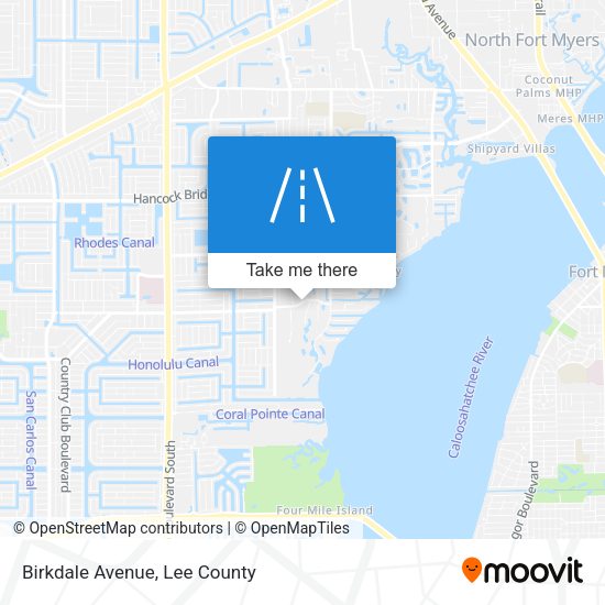 Mapa de Birkdale Avenue