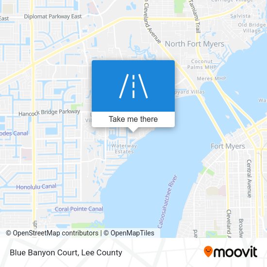 Blue Banyon Court map