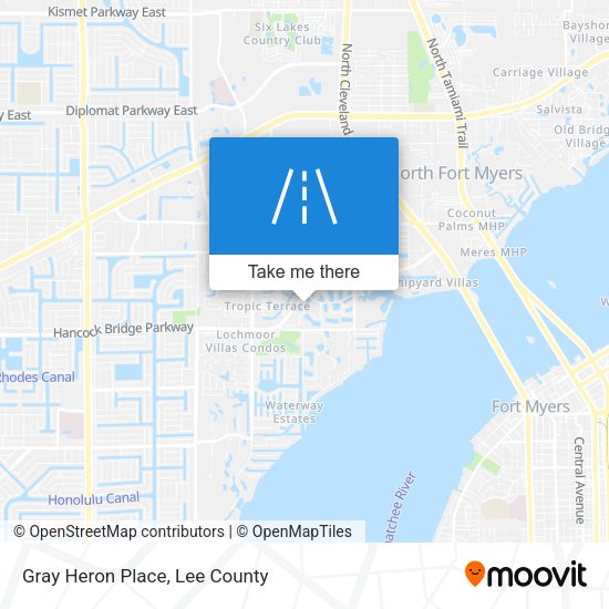 Gray Heron Place map