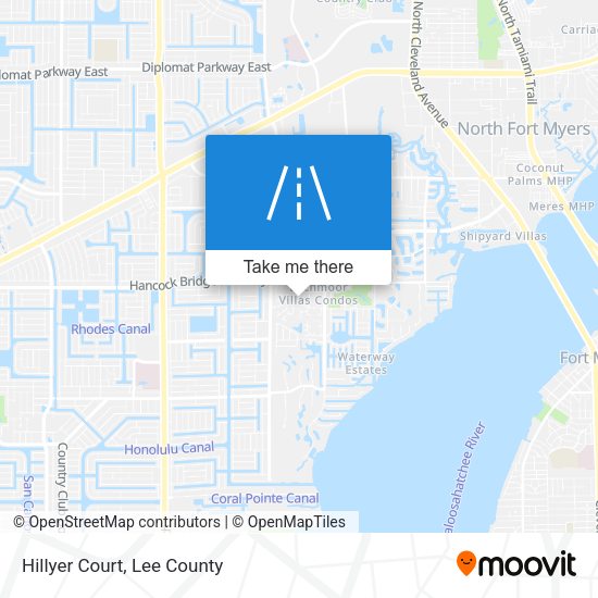 Mapa de Hillyer Court