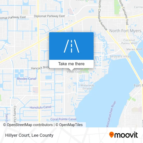 Mapa de Hillyer Court