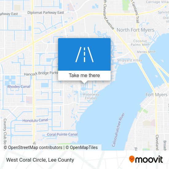 Mapa de West Coral Circle