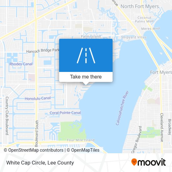 White Cap Circle map