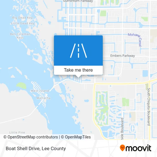 Boat Shell Drive map