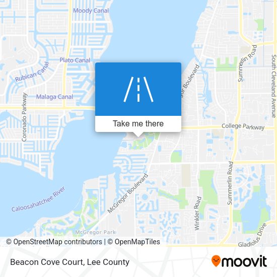 Beacon Cove Court map