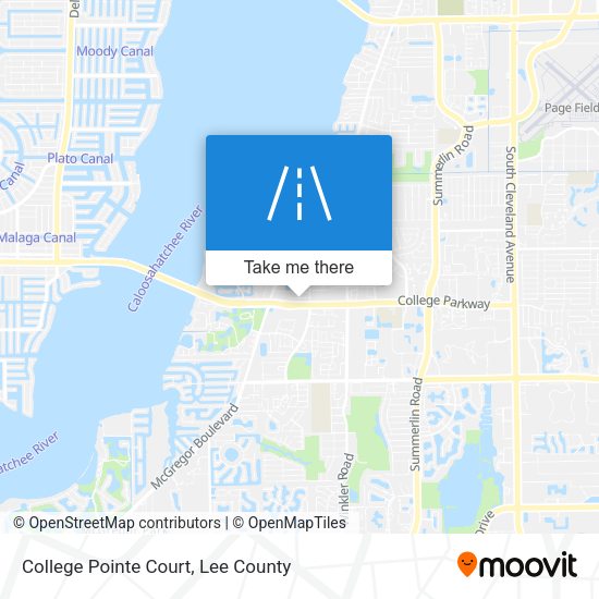 College Pointe Court map