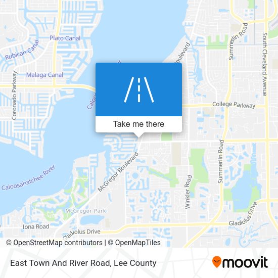 Mapa de East Town And River Road