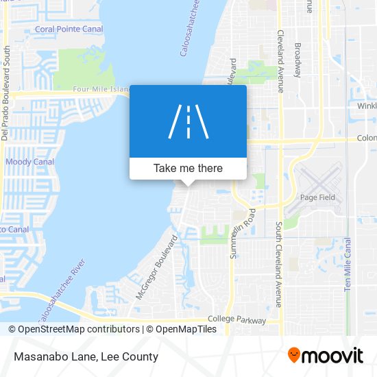 Masanabo Lane map